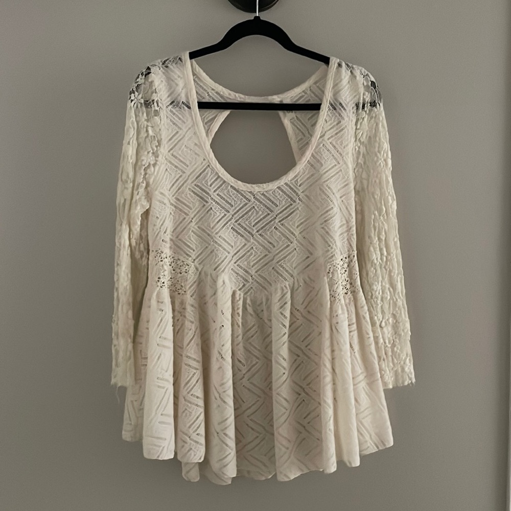 Free People White Top